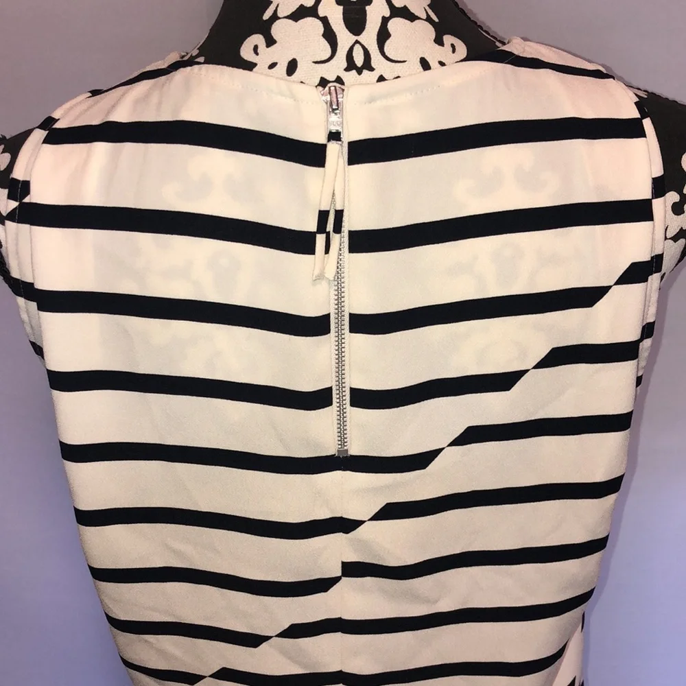 Madewell striped sleeveless retro style zippered shirt - Picture 4 of 8